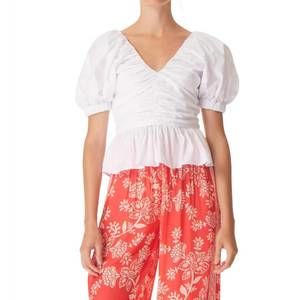NEW GILNER FARRAR kiri top in white